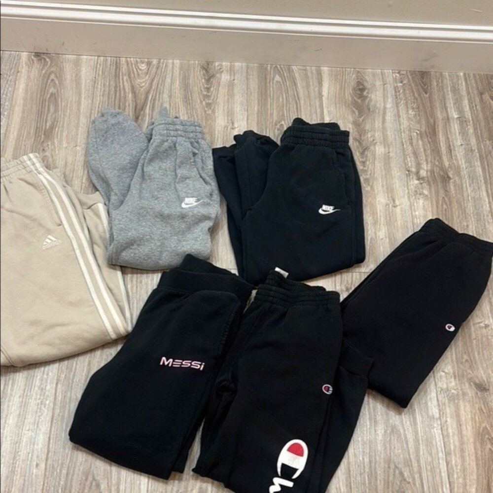 Nike Champion Sweatpants Comfortable Athletic Wear bundle size large 14/16 - Picture 1 of 8